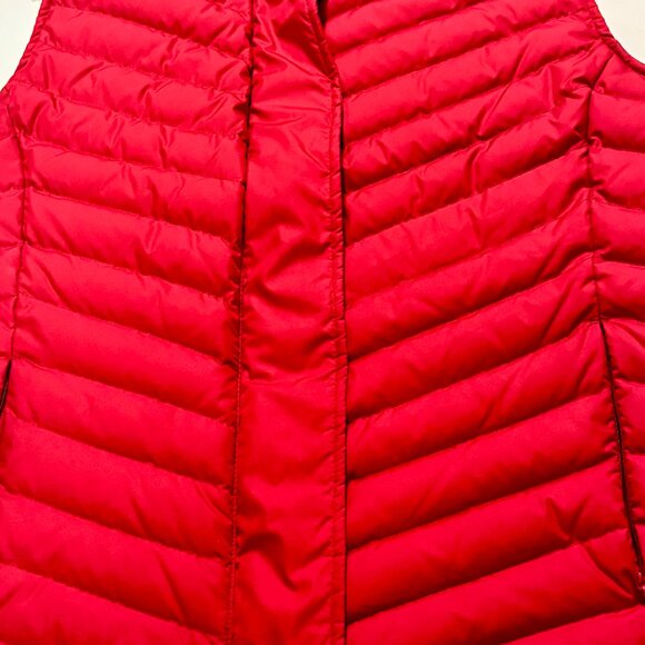 ~~Talbots Down Puffer Vest Full Zip, 2-Zip Pockets RED Women's Size M - Picture 2 of 6